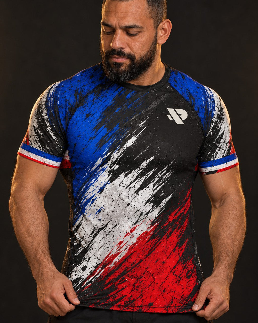 Rash guard Fierté France manches courtes homme