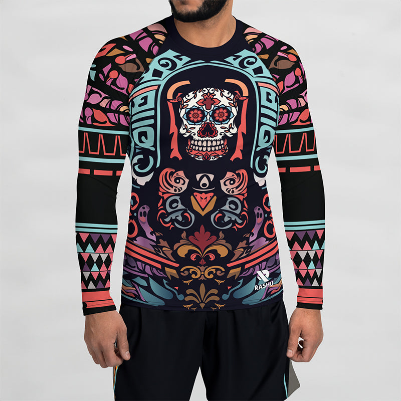 Rashguard Aztec : La tendance des motifs aztèques dans le sport