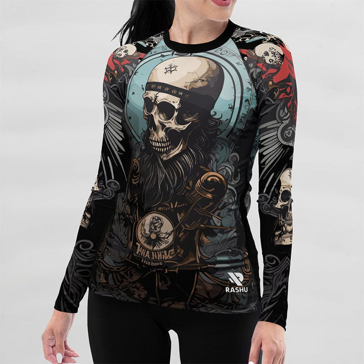 Rashguard Crane de Pirate - Femme Votre Rash Guard, Votre Mérite | Rashu