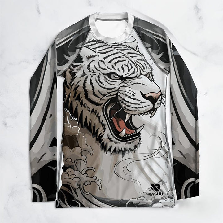 Rashguard Esprit du Tigre Blanc - Femme Votre Rash Guard, Votre Mérite | Rashu