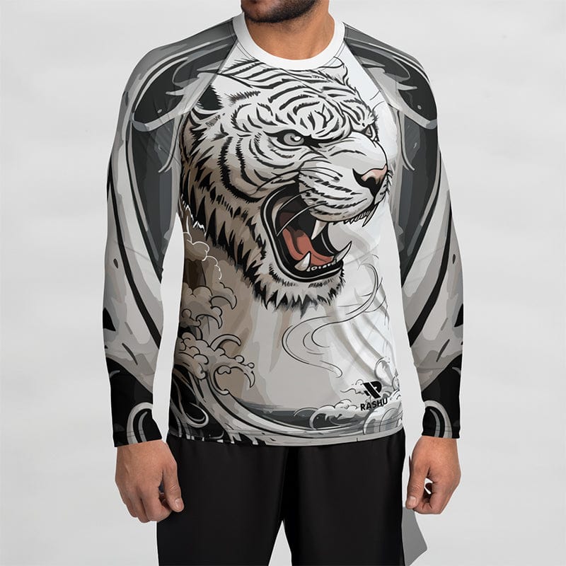 Rashguard Tigre Blanc - Homme