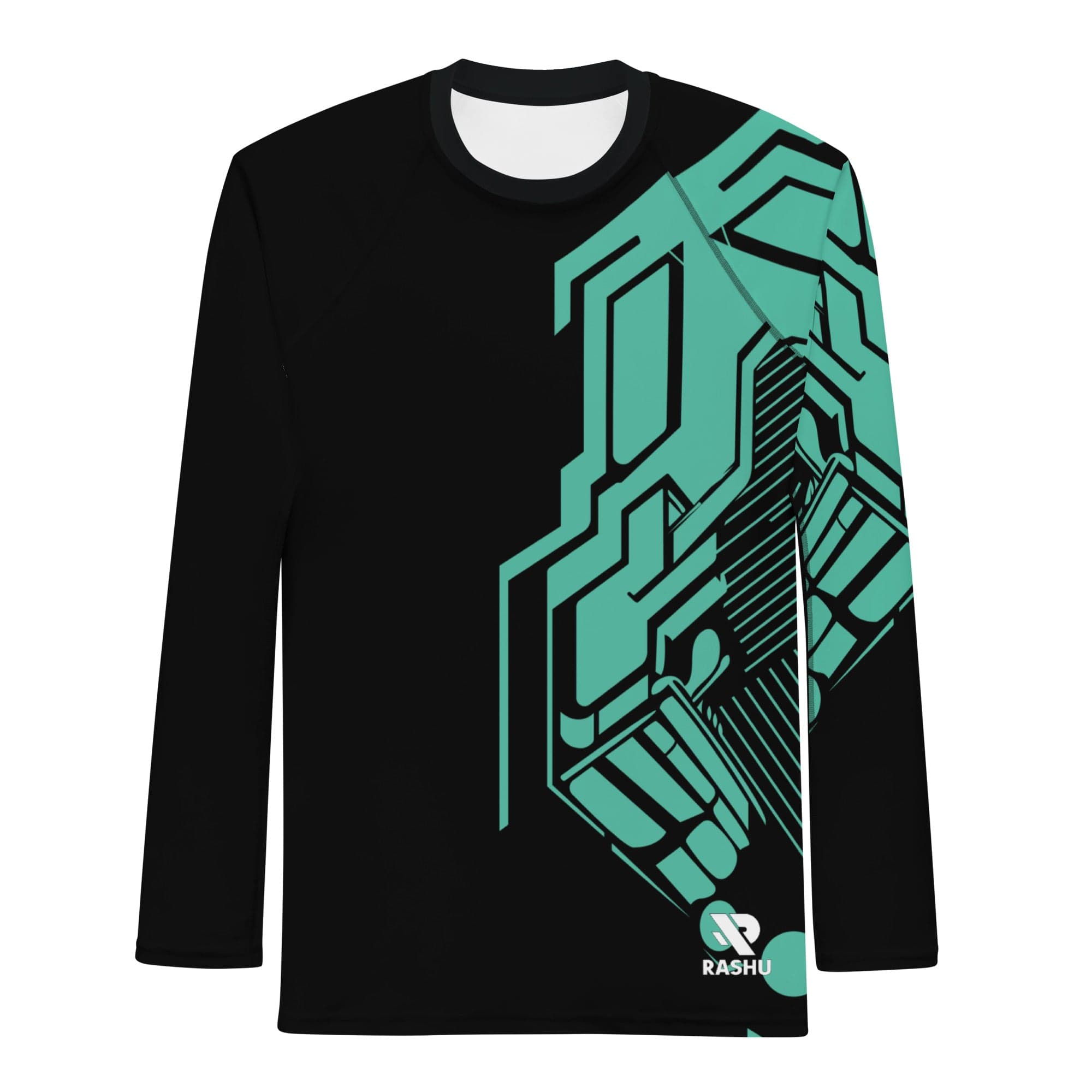 Rashguard Futuriste Cyber Agility - Homme Votre Rash Guard, Votre Mérite | Rashu