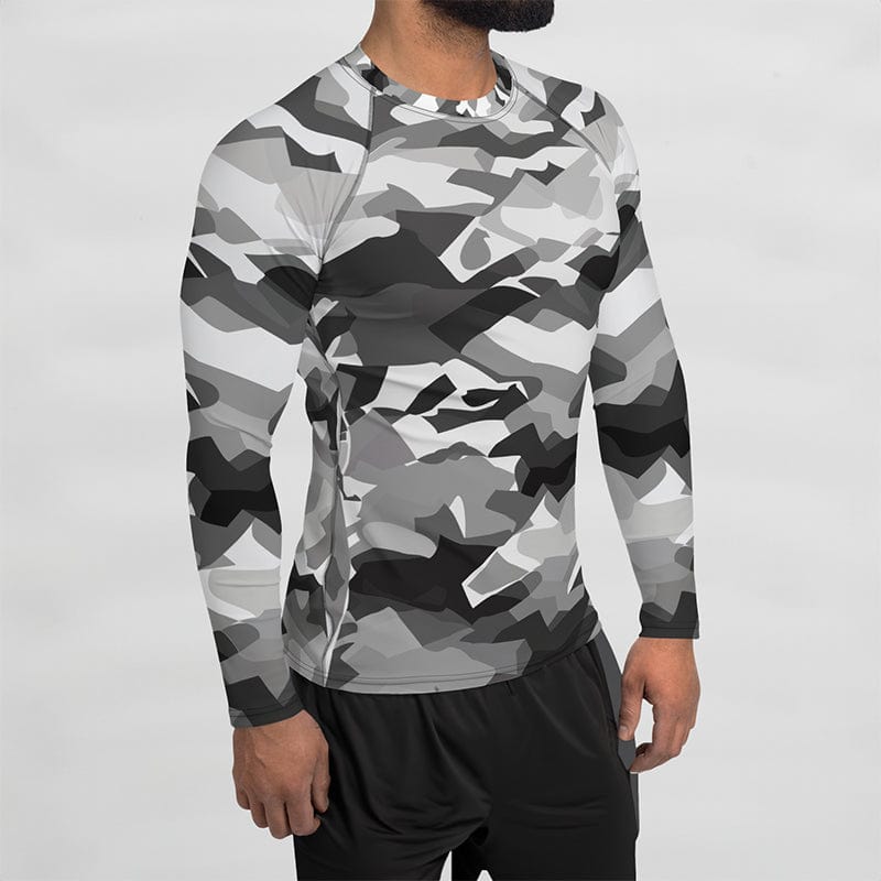 Rashguard Camouflage Gris - Homme