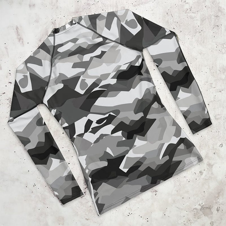 Rashguard Gris Camouflage - Homme Rashu | Shop de Rash Guards Numéro 1