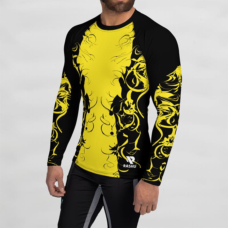 Rashguard Jaune Eclat Solaire - Homme Rashu | Shop de Rash Guards Numéro 1