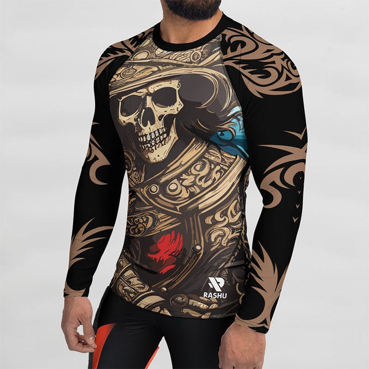 Rashguard Motif Pirate Ténébreux - Homme Votre Rash Guard, Votre Mérite | Rashu