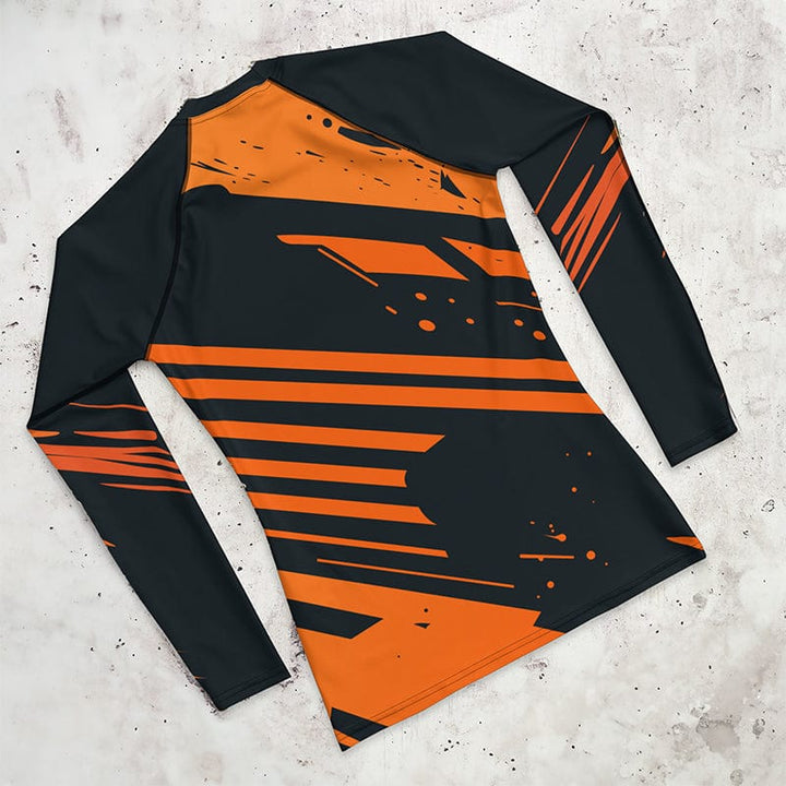 Rashguard Orange Éclat Dynamique - Homme Votre Rash Guard, Votre Mérite | Rashu