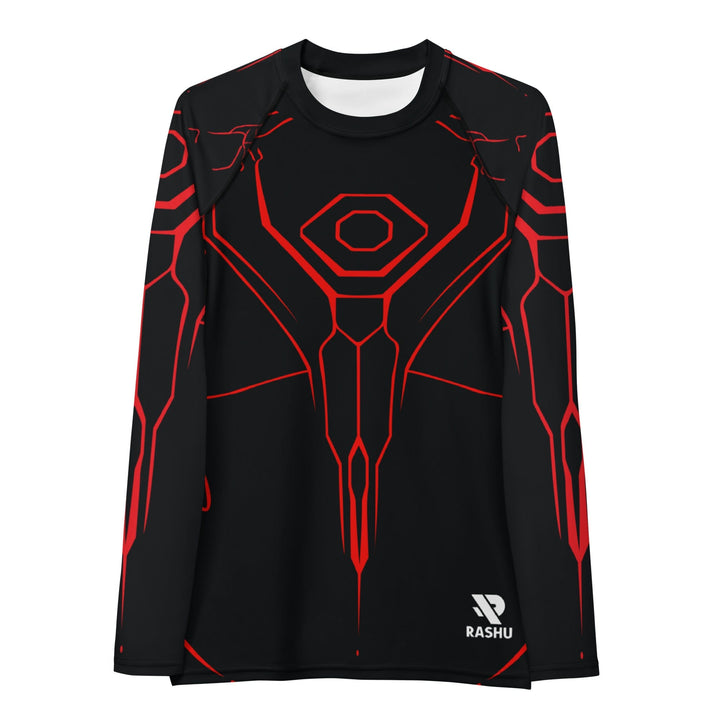 Rashguard Performance Rouge et Noir - Femme Votre Rash Guard, Votre Mérite | Rashu