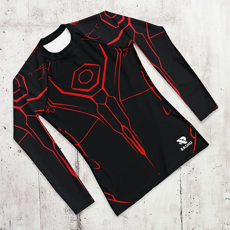 Rashguard Performance Rouge et Noir - Homme Votre Rash Guard, Votre Mérite | Rashu