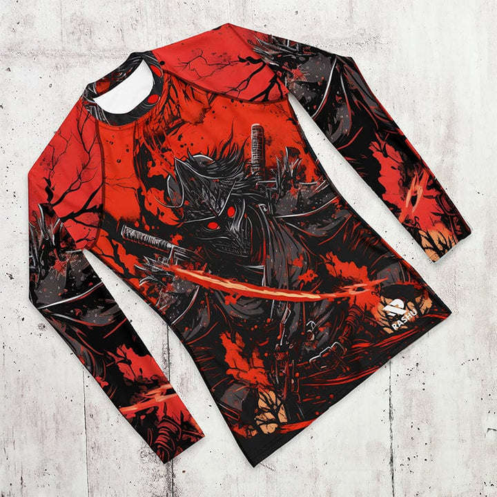 Rashguard Samouraï Rouge - Homme Votre Rash Guard, Votre Mérite | Rashu