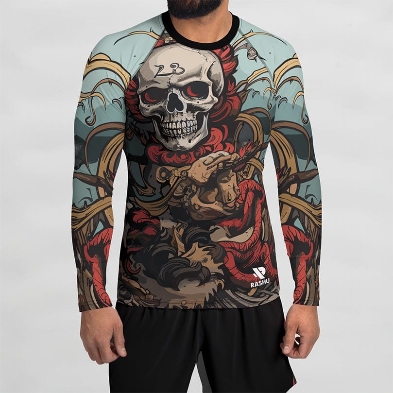Skeleton Rash Guard - Men