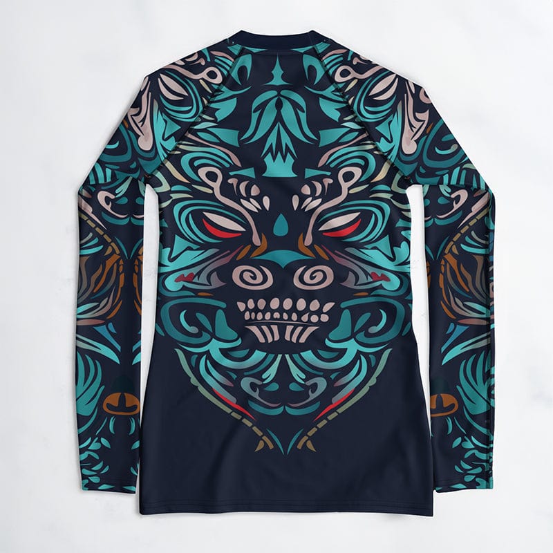 Rashguard Totem Spirituel Tiki - Femme Votre Rash Guard, Votre Mérite | Rashu