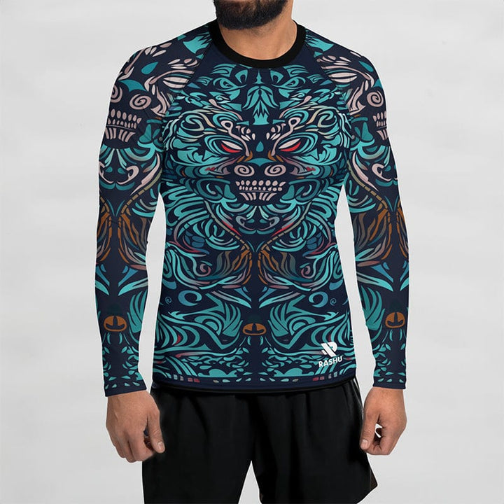 Rashguard Totem Spirituel Tiki - Homme Rashu | Shop de Rash Guards Numéro 1