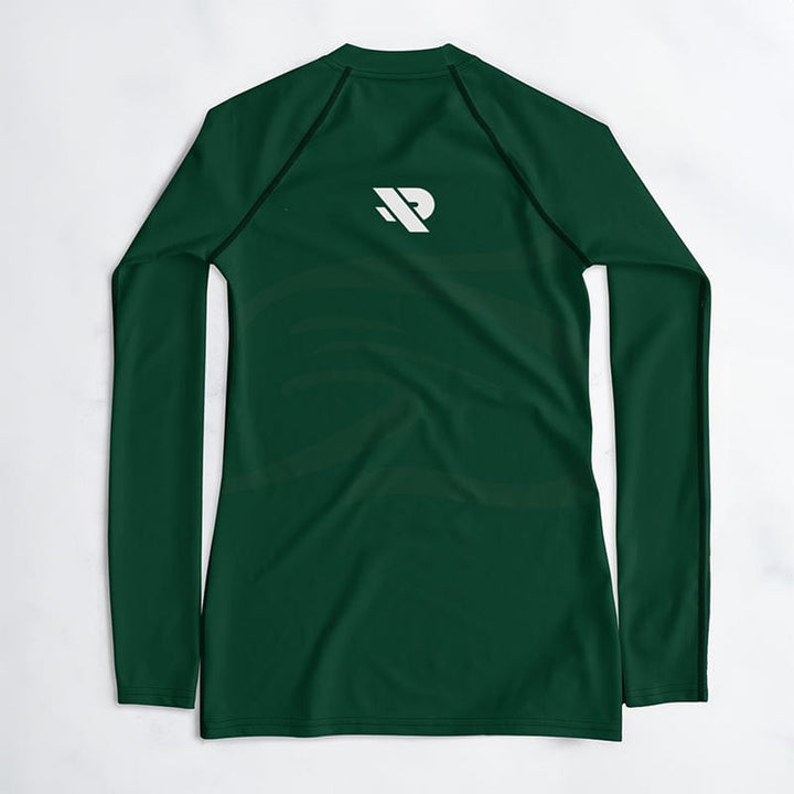 Rashguard Vert Élégance - Femme Votre Rash Guard, Votre Mérite | Rashu