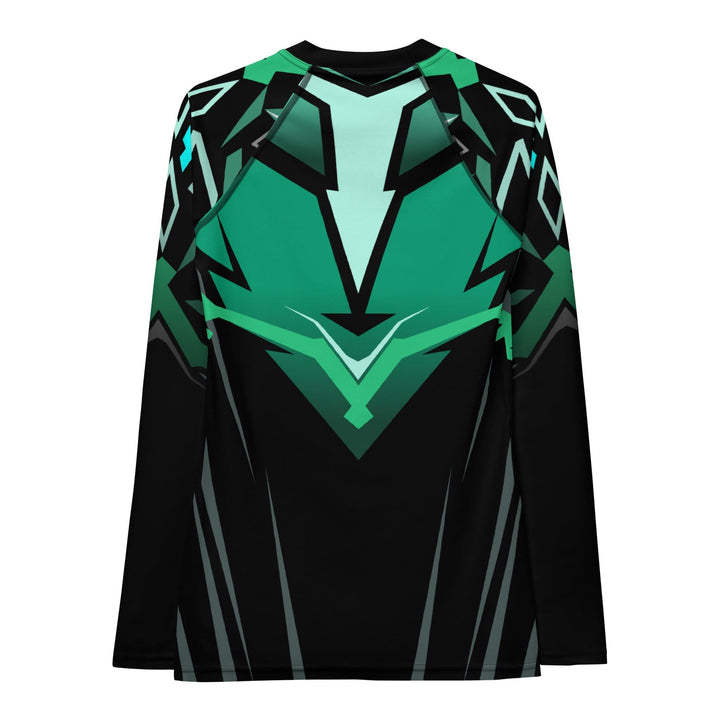 Rashguard Vert et Noir Électrique - Femme Votre Rash Guard, Votre Mérite | Rashu